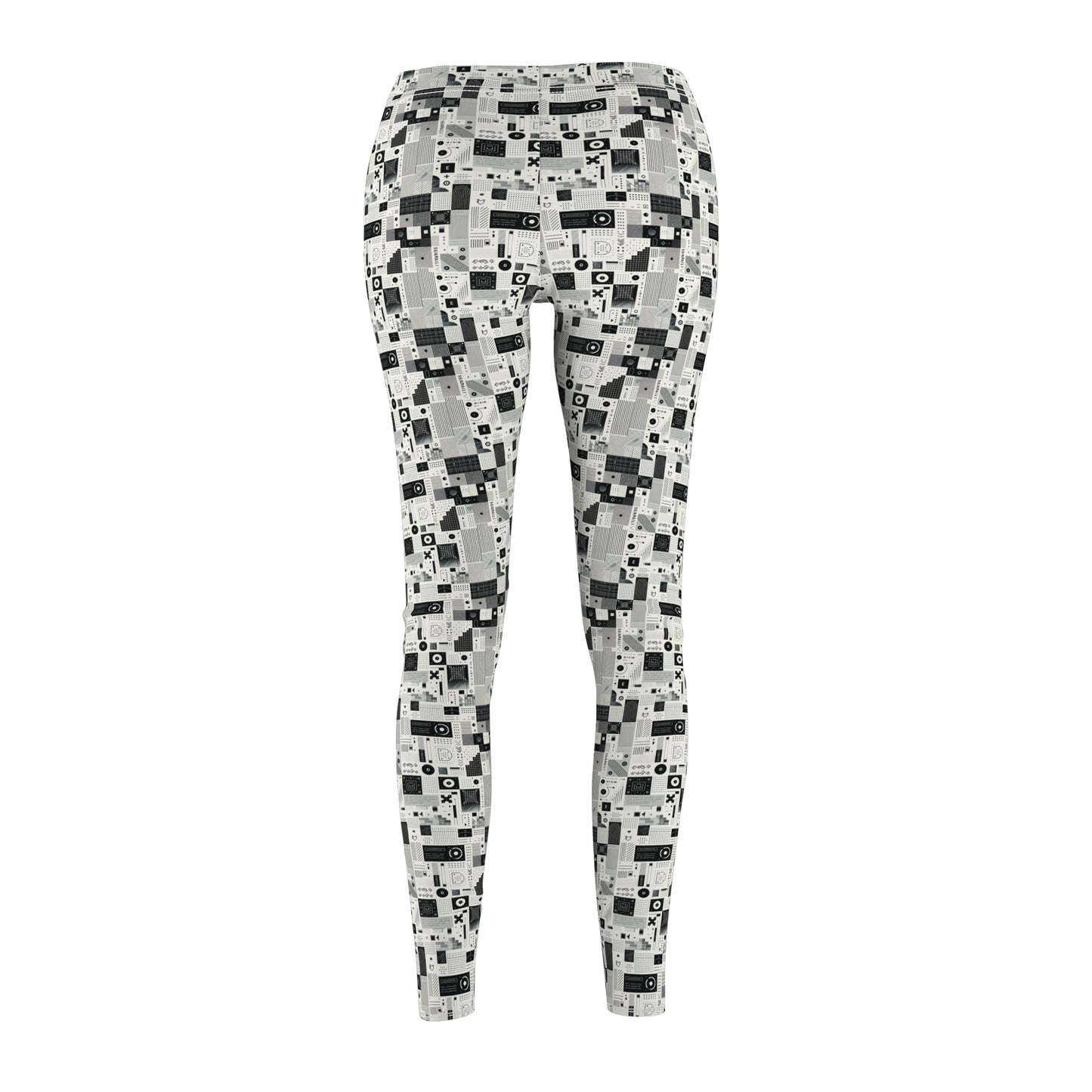 Digital Minimalism Minimalist Tech Women's Cut & Sew Casual Leggings - 8404 Design-50