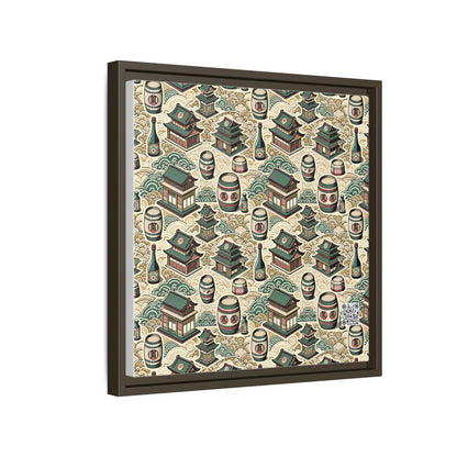 Cultural Artisanal Fusion Contemporary Cultural Elegance Matte Canvas, Framed (multi-Color) - 8404 Design-68 B