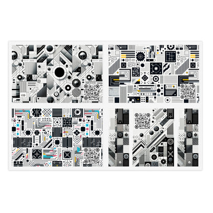 Digital Modern Minimalism Sticker Sheets - 8404 Design-88