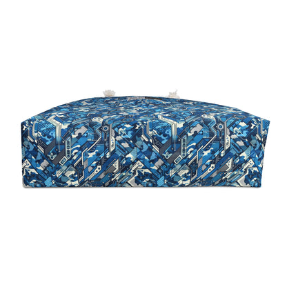 Tech Urban Camo Tech-Forward Streetwear With a Futuristic Military Edge Weekender Bag - 8404 Design-39