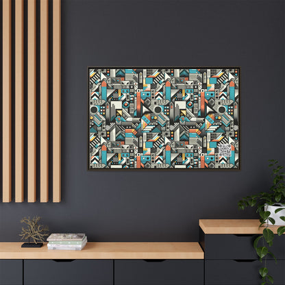 Digital Street Art Urban Street Style Matte Canvas, Framed (multi-color) - 8404 Design-81 A