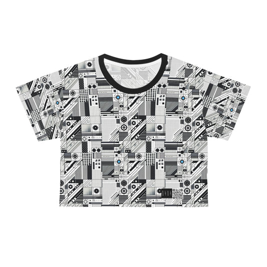 Digital Minimalism Minimalist Tech Crop Tee - 8404 Design-52