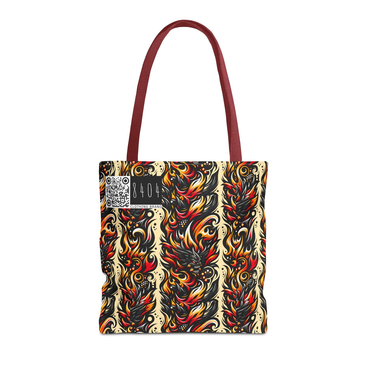 Flame Graphics Maximalist Streetwear Tote Bag - 8404 Design-65