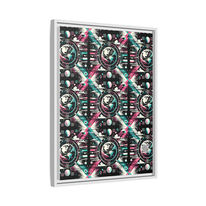 Digital Artistry Digital-native Streetwear Matte Canvas, Framed (multi-color) - 8404 Design-62 A