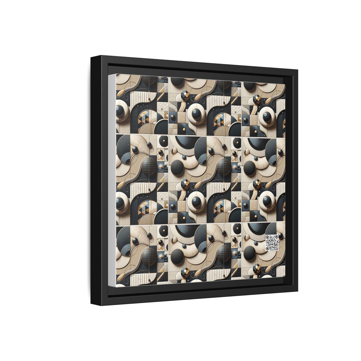 Tech-forward Luxe Streetwear Tech Luxe Fusion Matte Canvas, Framed (multi-color) - 8404 Design-71 B