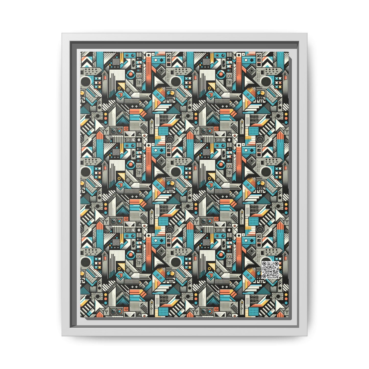 Digital Street Art Urban Street Style Matte Canvas, Framed (multi-color) - 8404 Design-81 A