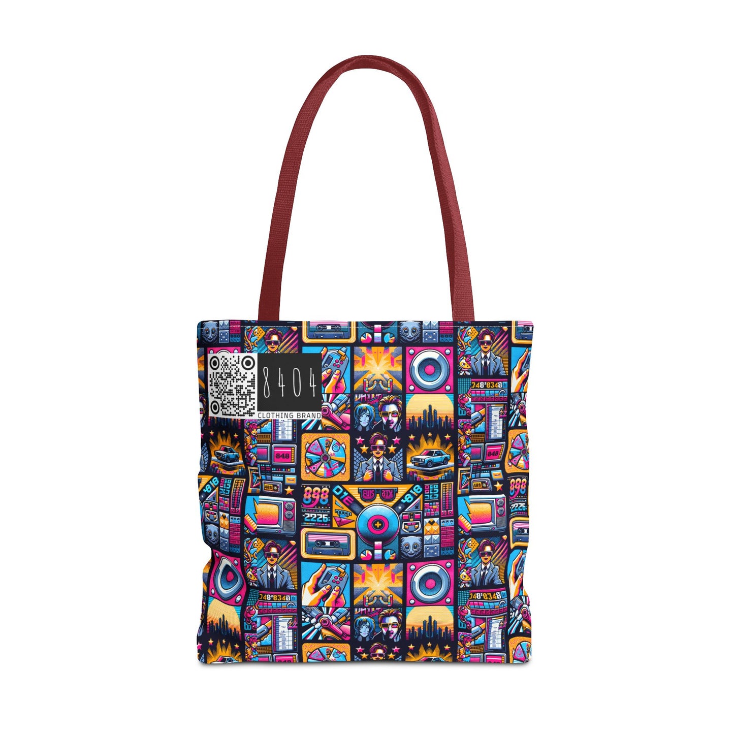 Digital Pop Culture Mashup Maximalist Pop Tote Bag - 8404 Design-52