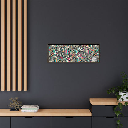 Digital Street Art Urban Street Style Matte Canvas, Framed (multi-color) - 8404 Design-74 B