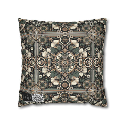 Cyber Garden Party Tech Garden Extravaganza Spun Polyester Square Pillowcase - 8404 Design-66