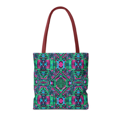 Digital Glitch Vibes Tech-Inspired Streetwear Tote Bag - 8404 Design-71