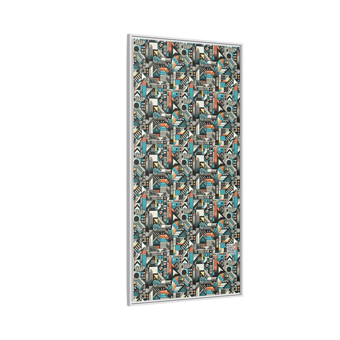 Digital Street Art Urban Street Style Matte Canvas, Framed (multi-color) - 8404 Design-81 B