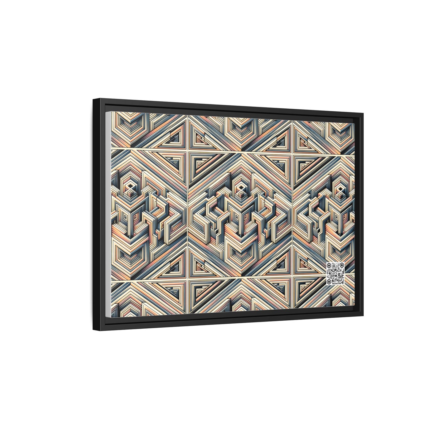 Tech Illusion Graphics Futuristic Artistry Matte Canvas, Framed (multi-color) - 8404 Design-52 B