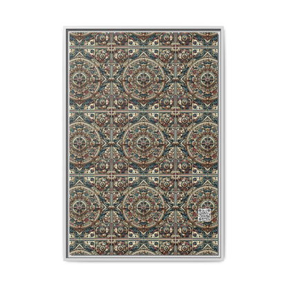 Urban Renaissance Historical Fusion With Street Edge Matte Canvas, Framed (multi-Color) - 8404 Design-57 A
