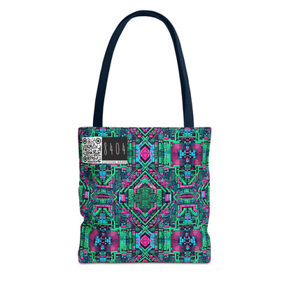 Digital Glitch Vibes Tech-Inspired Streetwear Tote Bag - 8404 Design-71