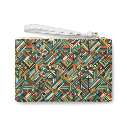 Abstract Graphic Art Modern Artistic Expression Clutch Bag - 8404 Design-67