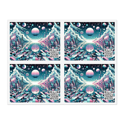 Digital Dreamscapes Digitally-Inspired Streetwear With a Dreamy, Surreal Twist Sticker Sheets - 8404 Design-61