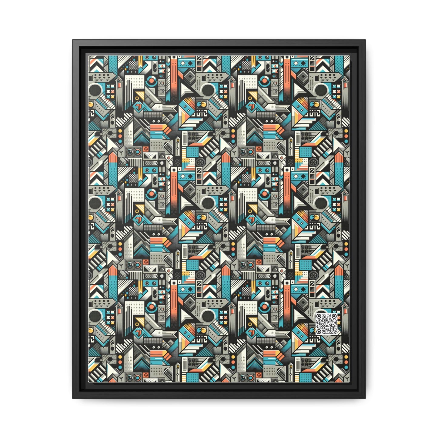Digital Street Art Urban Street Style Matte Canvas, Framed (multi-color) - 8404 Design-81 A