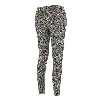Digital Street Art Urban Street Style Women's Cut & Sew Casual Leggings - 8404 Design-74