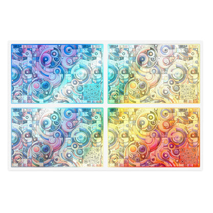 Digital Artistic Expression Artistic Streetwear Sticker Sheets - 8404 Design-49