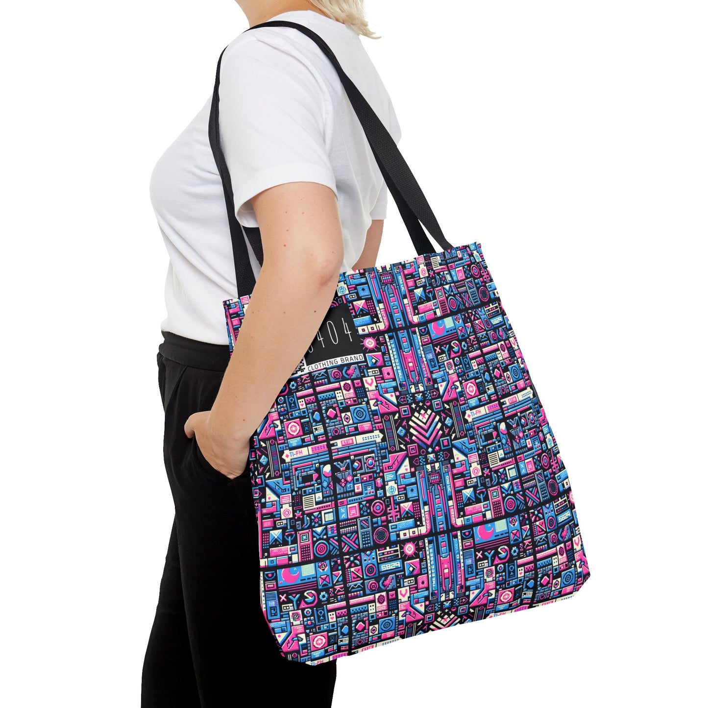 Digital Rebellion Youthful Streetwear with a Rebellious Digital Twist Tote Bag - 8404 Design-65