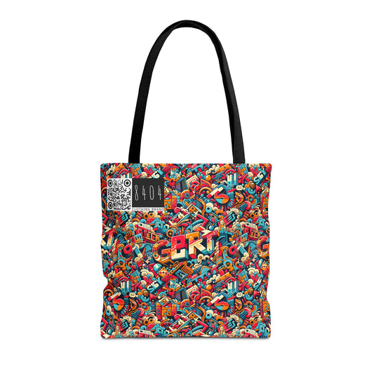 Neo-Traditional Street Art Modern Street Art Fusion Tote Bag - 8404 Design-58