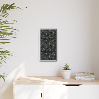 Tech Noir Futuristic Tech Aesthetic with a Dark Twist Matte Canvas, Framed (multi-color) - 8404 Design-59 B