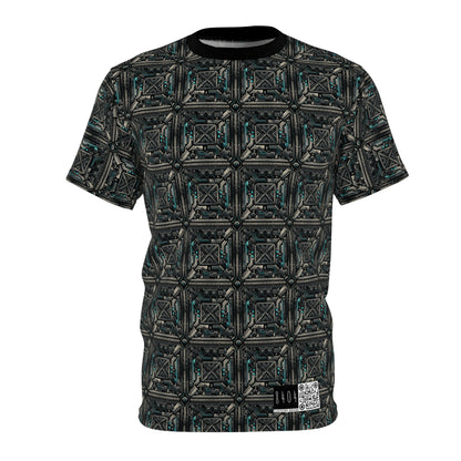 Tech Noir Futuristic Tech Aesthetic with a Dark Twist Unisex Cut & Sew Tee - 8404 Design-59