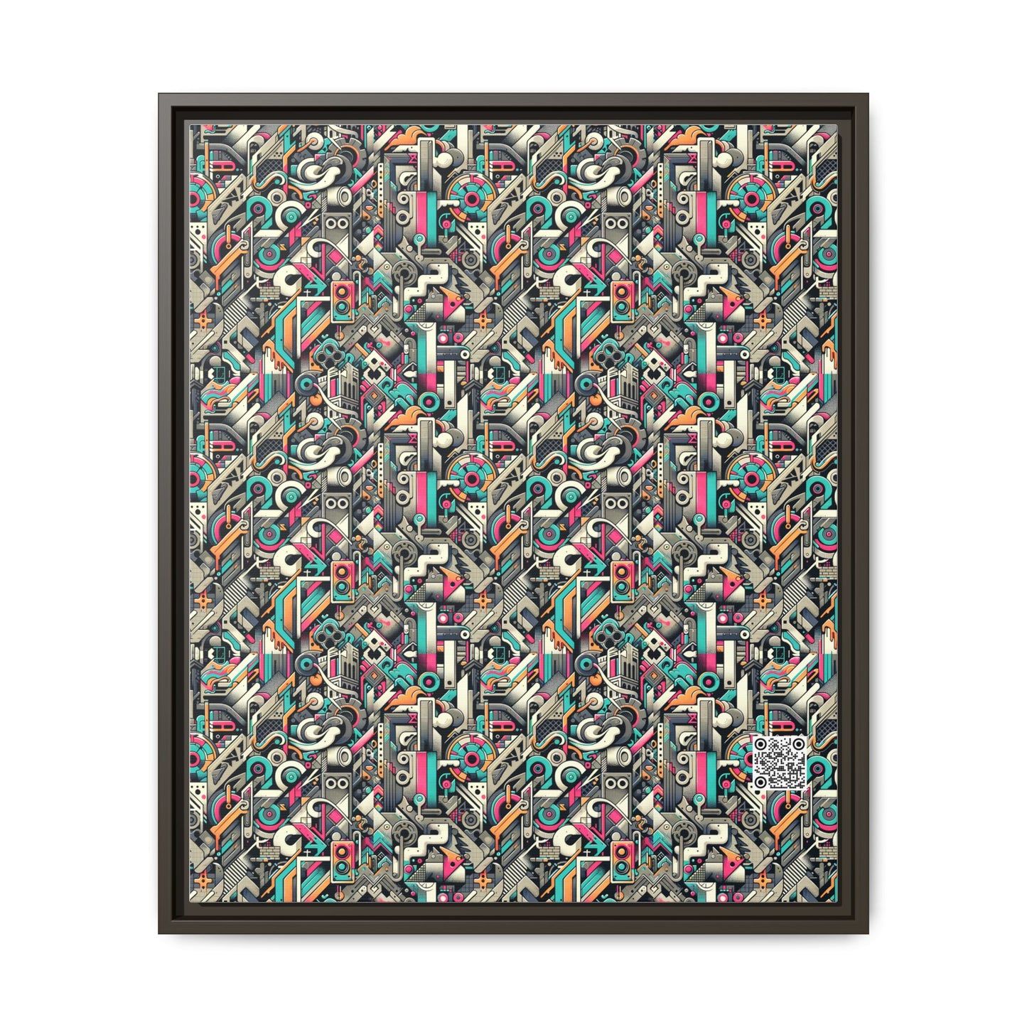 Digital Street Art Urban Street Style Matte Canvas, Framed (multi-color) - 8404 Design-74 B