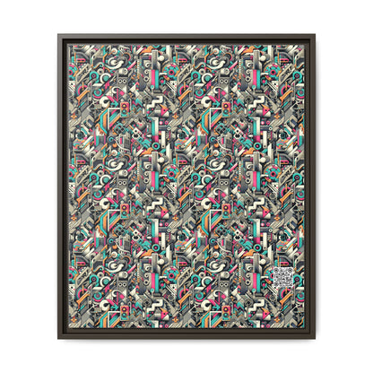 Digital Street Art Urban Street Style Matte Canvas, Framed (multi-color) - 8404 Design-74 B