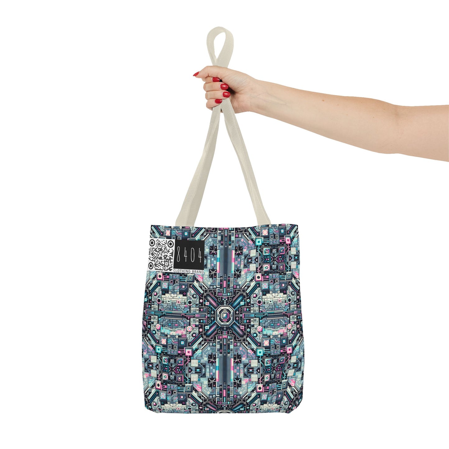 Digital Renaissance Tech-Forward Maximalism Tote Bag - 8404 Design-44
