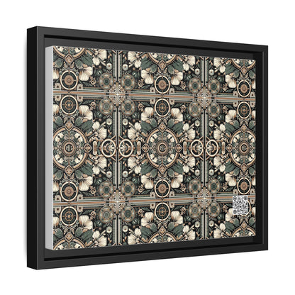 Cyber Garden Party Tech Garden Extravaganza Matte Canvas, Framed (multi-Color) - 8404 Design-66 A