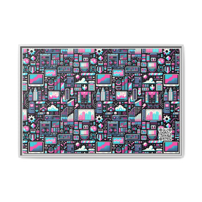 Digital Rebellion Youthful Streetwear with a Rebellious Digital Twist Matte Canvas, Framed (multi-color) - 8404 Design-71 A