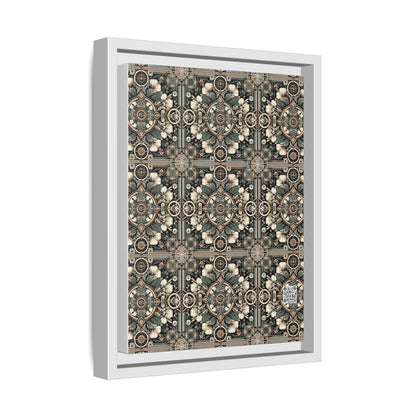 Cyber Garden Party Tech Garden Extravaganza Matte Canvas, Framed (multi-Color) - 8404 Design-66 A