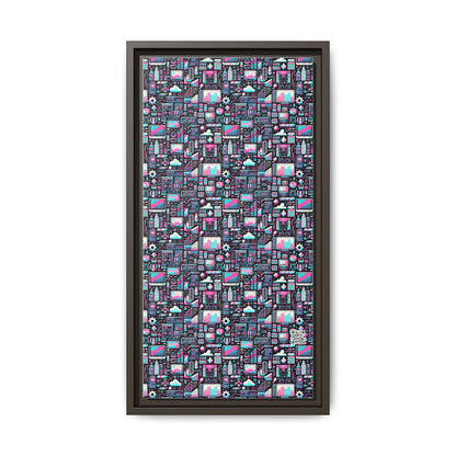 Digital Rebellion Youthful Streetwear with a Rebellious Digital Twist Matte Canvas, Framed (multi-color) - 8404 Design-71 B