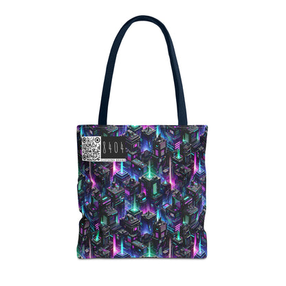 Tech Noir Graphics Futuristic Tech Aesthetics Tote Bag - 8404 Design-55