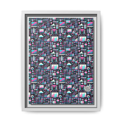 Digital Rebellion Youthful Streetwear with a Rebellious Digital Twist Matte Canvas, Framed (multi-color) - 8404 Design-71 A