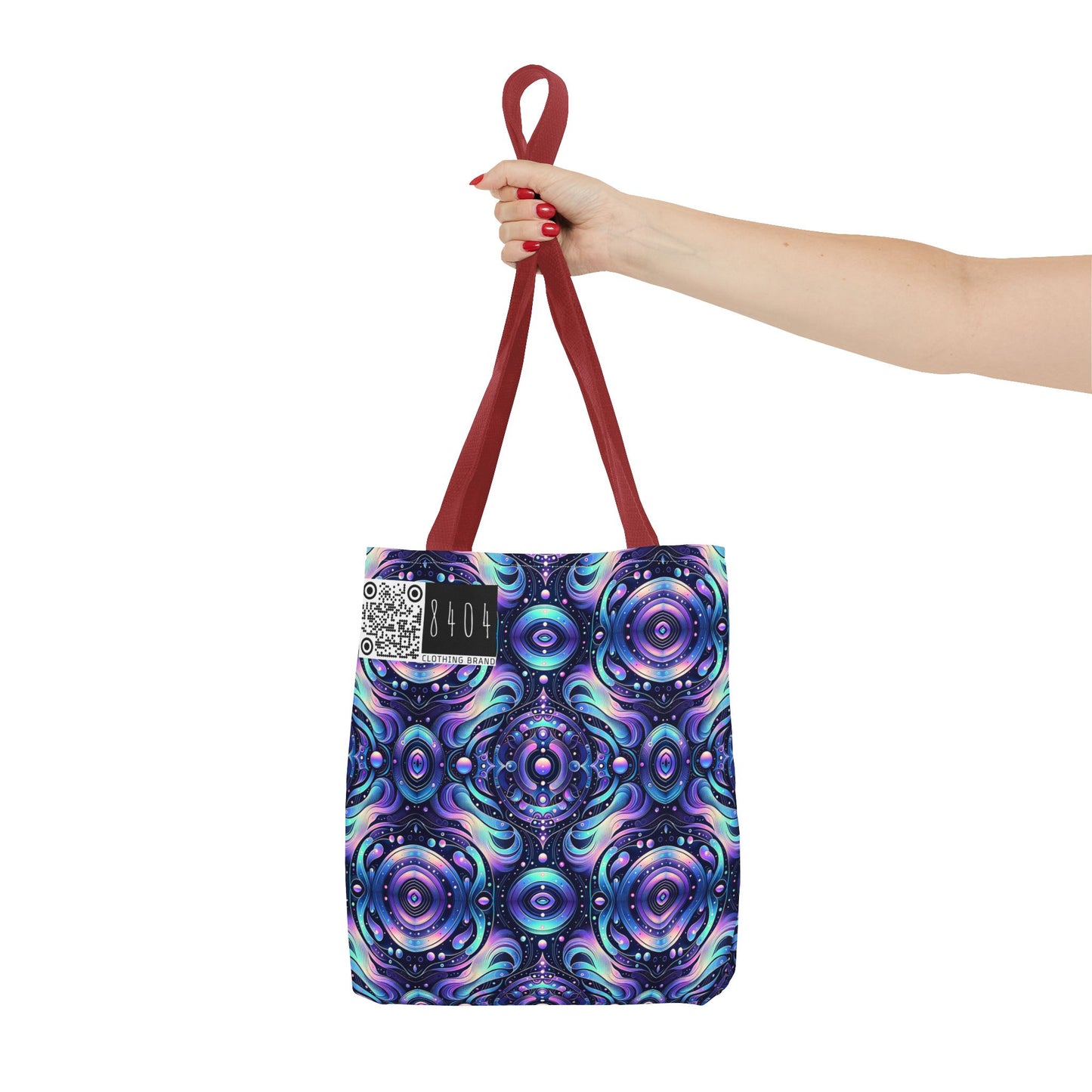 Iridescent Tech Fusion Tech-Forward Streetwear Tote Bag - 8404 Design-62
