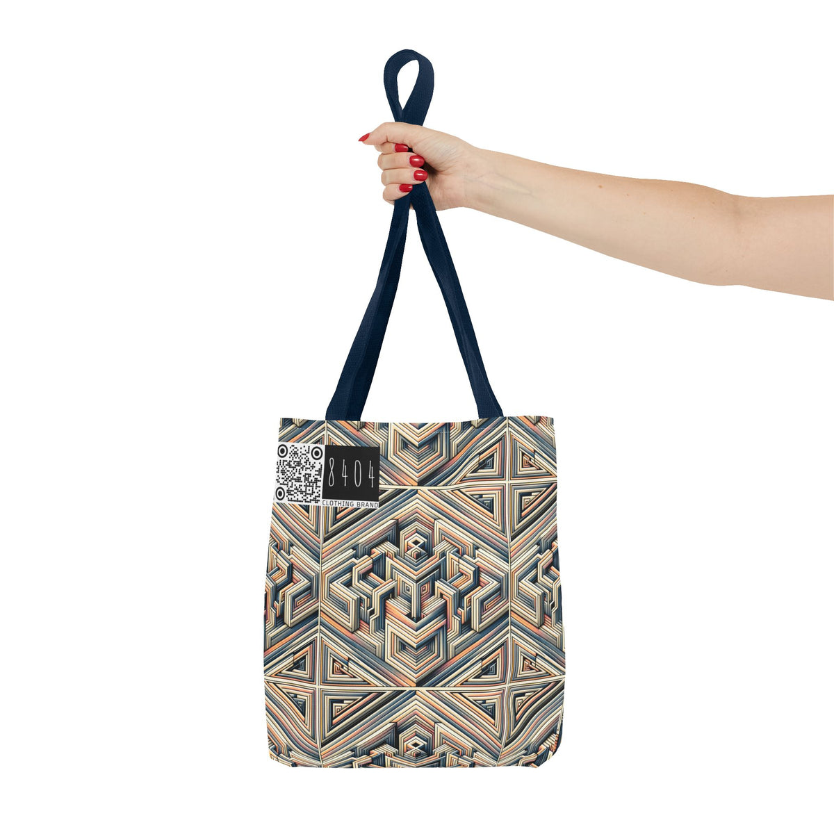 Tech Illusion Graphics Futuristic Artistry Tote Bag - 8404 Design-52