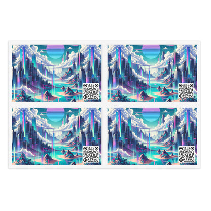 Digital Dreamscapes Digitally-Inspired Streetwear With a Dreamy, Surreal Twist Sticker Sheets - 8404 Design-53