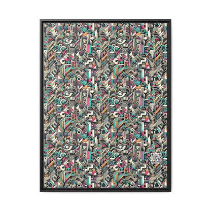 Digital Street Art Urban Street Style Matte Canvas, Framed (multi-color) - 8404 Design-74 A