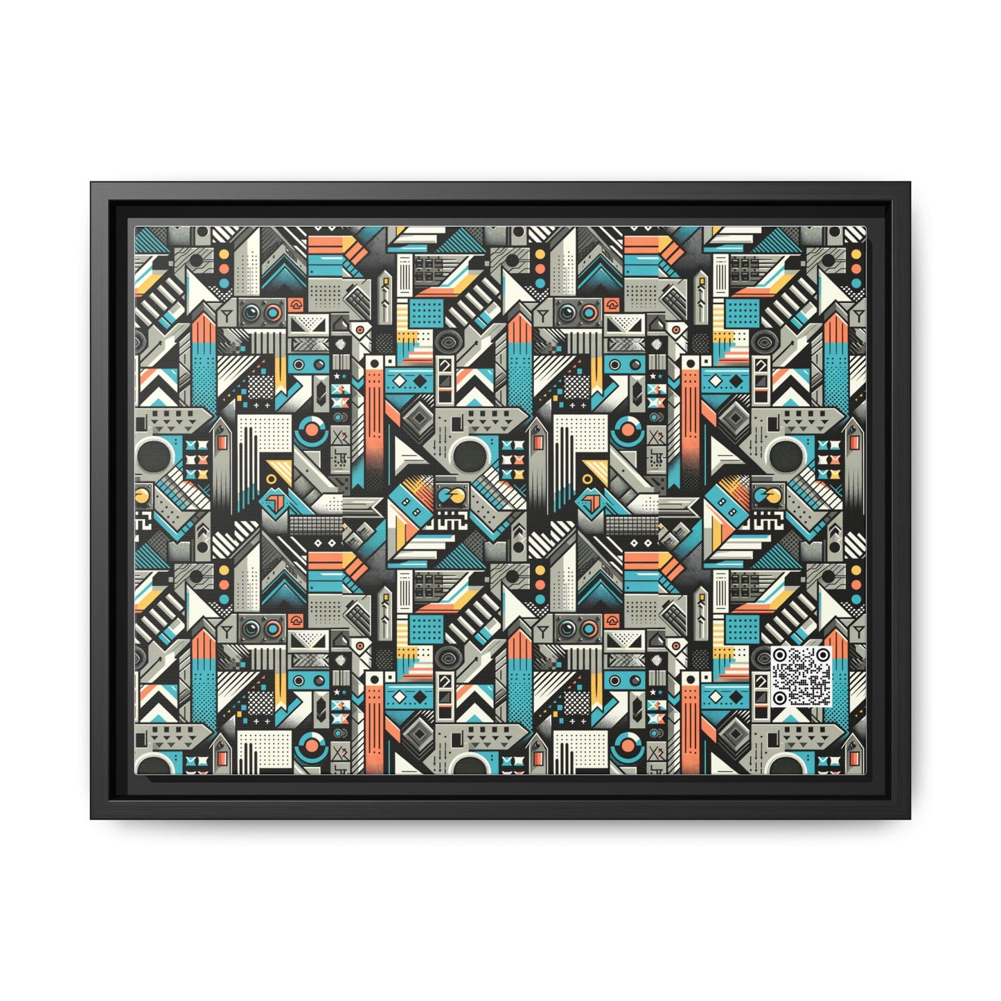 Digital Street Art Urban Street Style Matte Canvas, Framed (multi-color) - 8404 Design-81 A