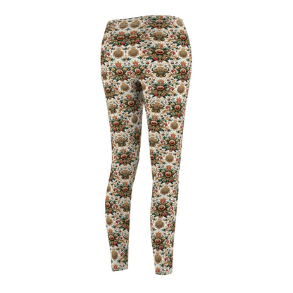 Monogram Madness Luxurious Streetwear Women's Cut & Sew Casual Leggings - 8404 Design-68