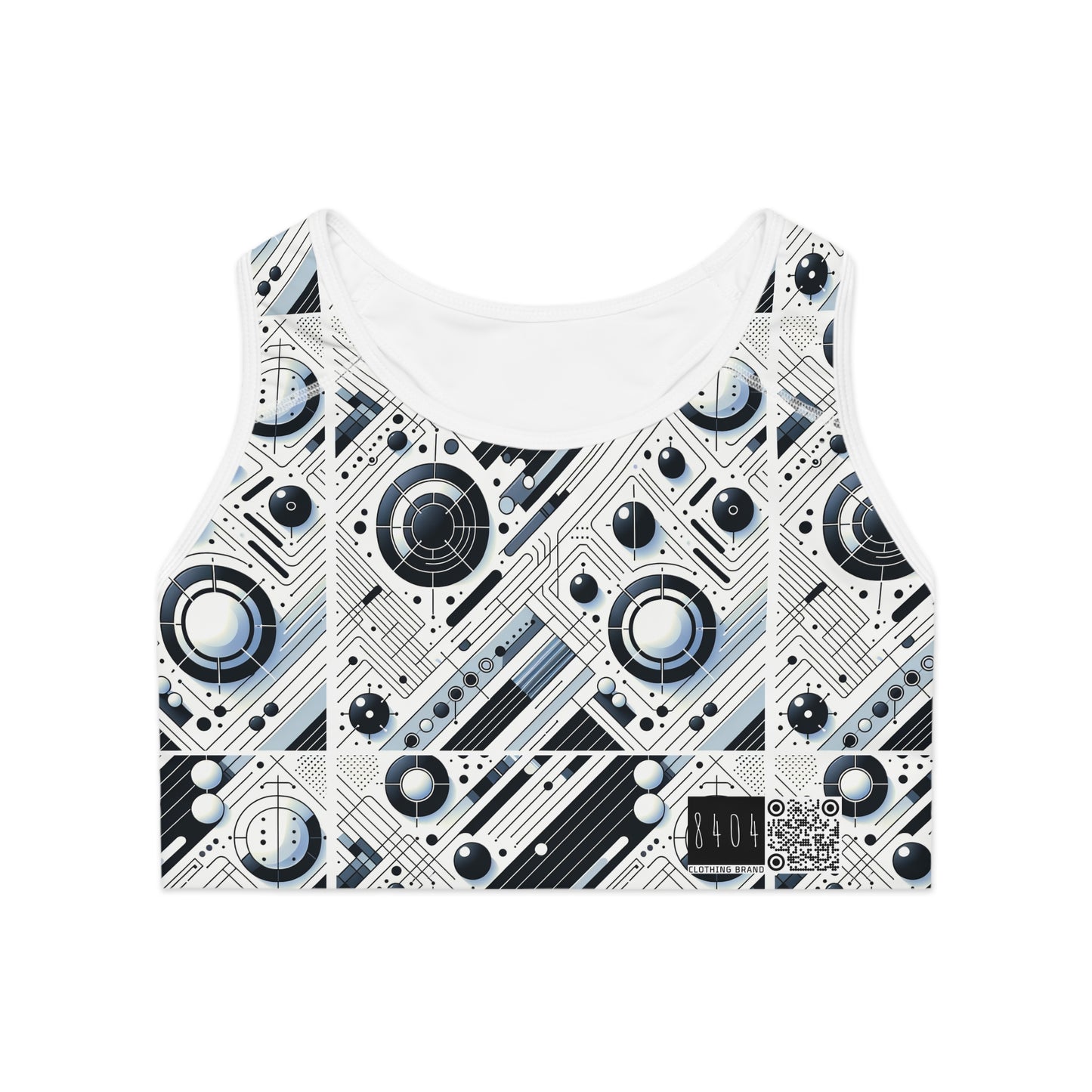 Tech Minimalism Minimalist Tech Sports Bra - 8404 Design-70