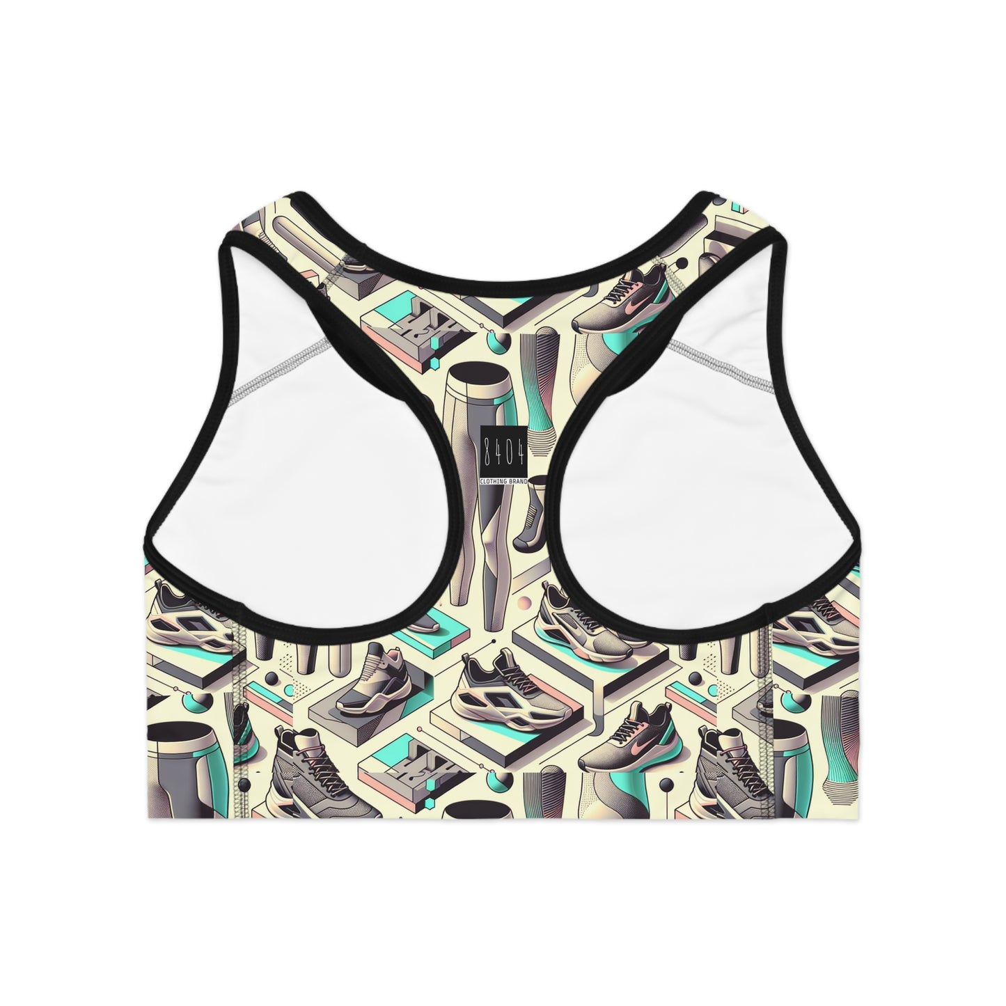 Tech-Infused Athleisure Futuristic Athletic Tech Sports Bra - 8404 Design-44
