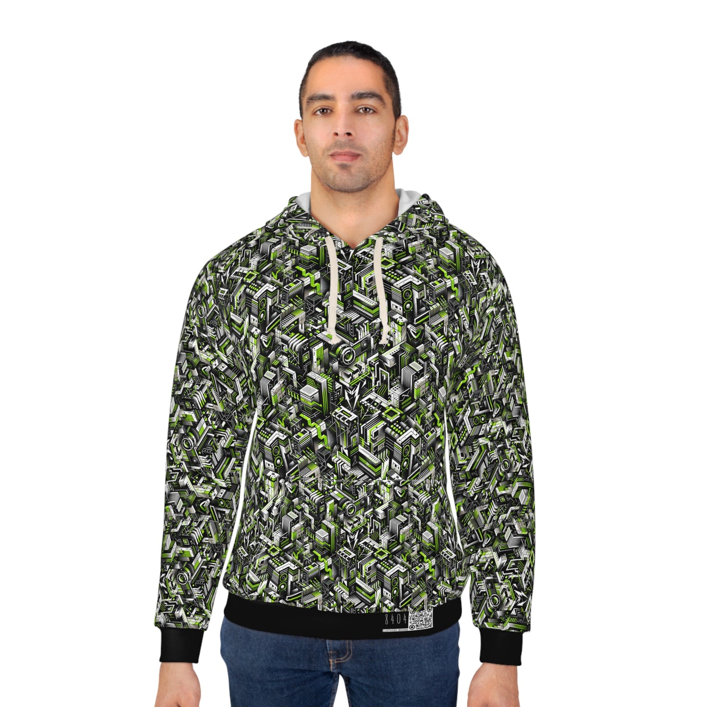 Graffiti Tech Fusion Bold Streetwear Fusion Pullover Hoodie - 8404 Design-53