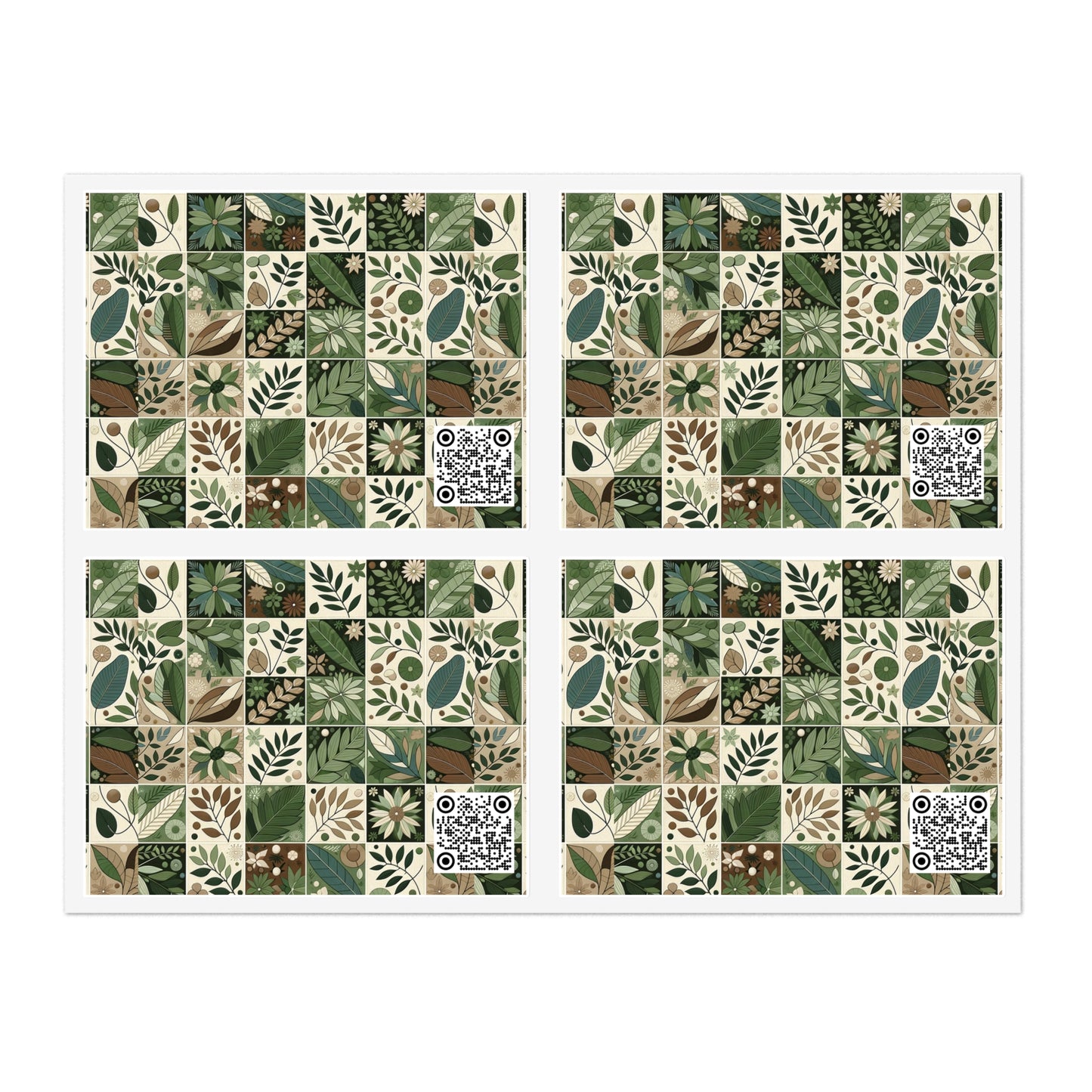 Streetwear Sustainability Environmentally Conscious Streetwear with a Natural Aesthetic Sticker Sheet - 8404 Design-57