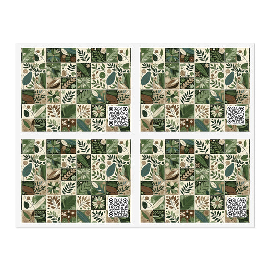 Streetwear Sustainability Environmentally Conscious Streetwear with a Natural Aesthetic Sticker Sheet - 8404 Design-57