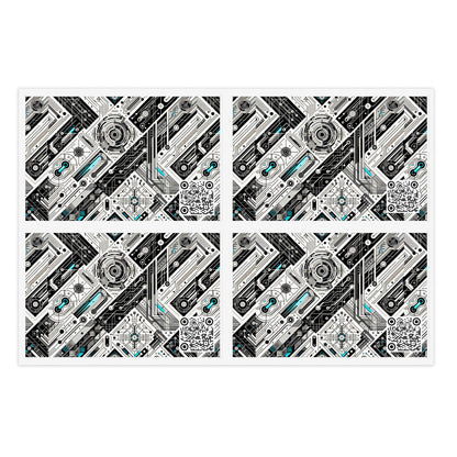 Tech-Infused Streetwear Tech-Forward Minimalism Sticker Sheets - 8404 Design-63