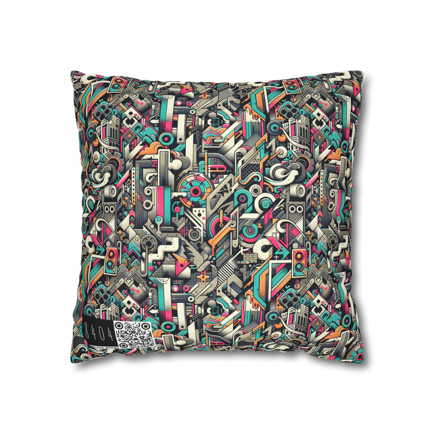 Digital Street Art Urban Street Style Spun Polyester Square Pillowcase - 8404 Design-74