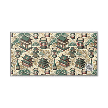 Cultural Artisanal Fusion Contemporary Cultural Elegance Matte Canvas, Framed (multi-Color) - 8404 Design-68 B